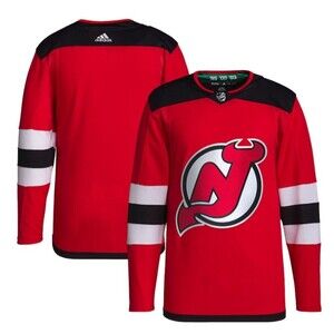 Adidas NHL New Jersey Devils Home Primegreen Hockey Jersey Mens Size 46 Red NWT